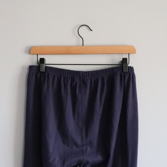 April Cornell Womens Blue Sz L Pull On Stretch Plaid Patchwork Comfy Pj Pants‎ - Picture 5 of 11